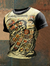 Heiliges Römisches Reich deutscher Adler bedrucktes Kurzarm-T-Shirt für Männer zartstils